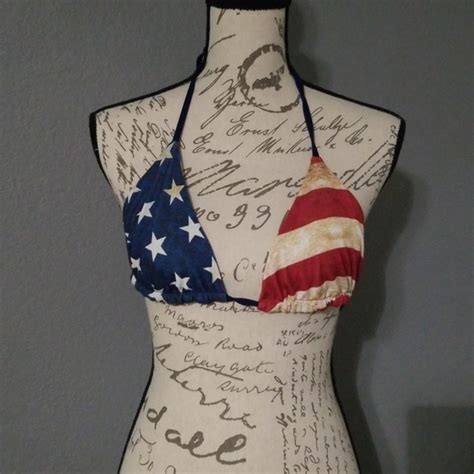 Forever Swim Patriotic Bikini Top Nwt Poshmark