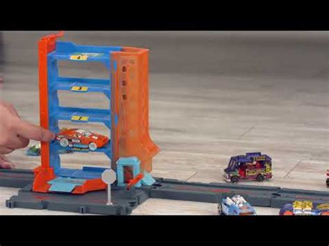 Hot Wheels City Downtown Track Set Assorted Big W