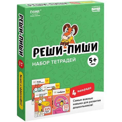 Набор тетрадей «Реши-пиши» 5-6 лет - Vilki Books