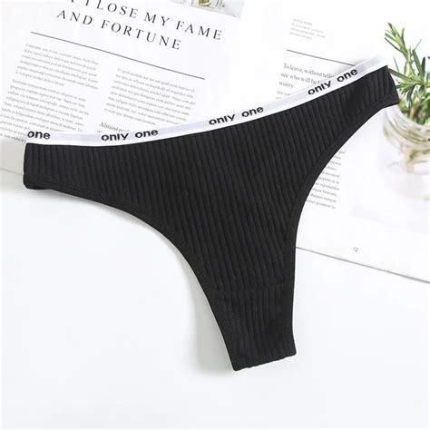 Seamless Mid Waist Thong For Women Pure Cotton Sexy Lingerie Emotional Thong Large Thong