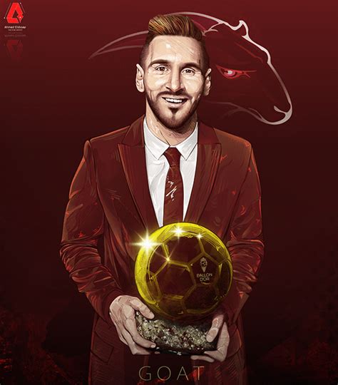 Messi ballon d'or Vector Art on Behance | Lionel messi wallpapers ...