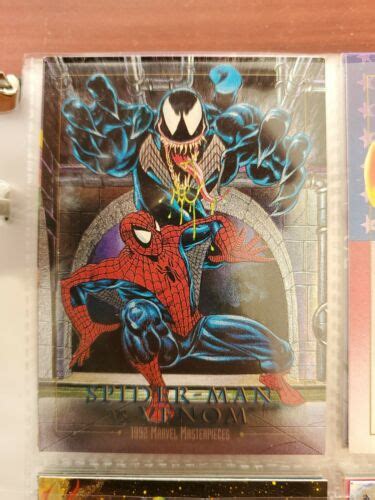 Marvel Masterpieces Spider Man Vs Venom Spectra Etch Foil Card