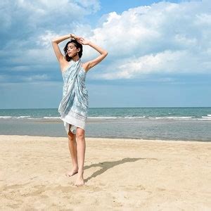 Hand Blocked Cotton Sarong Beach Outfits Boho Beach Wear Floral Coverup Bikini Beach Wrap