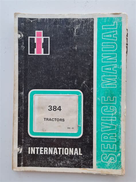 International 384 Tractor Service Manual Sps Parts