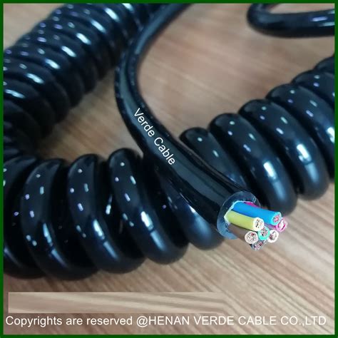 Multi Core Core Cores Core Core Pur Coiled Spiral Electric Wire