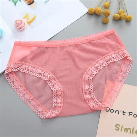 Plus Size Sexy Sheer Nylon Sissy Bikini Panties Cute Sissy