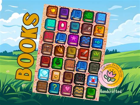 Stardew Valley BOOKS Collection Library Hidden Books Bookseller - Etsy