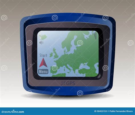 GPS With Map Of Europe Royalty-Free Stock Photography | CartoonDealer ...