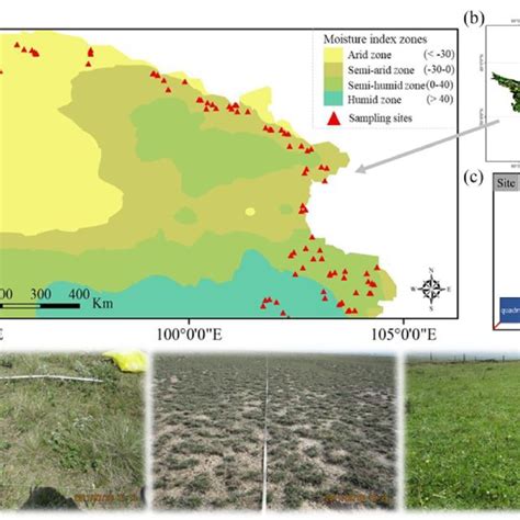 A The Distribution Of Sampling Sites Within Four Moisture Index Zones