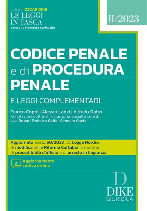 Codice Penale E Di Procedura Penale Dike Pocket Libreriapirola It