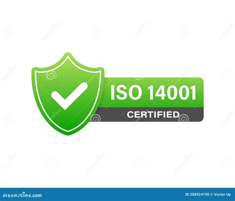 Icono De Insignia Certificada Iso Marca De Certificaci N Vector