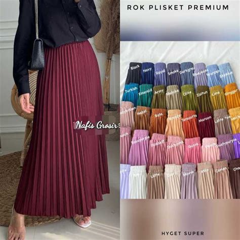 Promo Rok Plisket Premium Dewasa Tebal Panjang Jumbo L Xl Xxl Lazada Indonesia