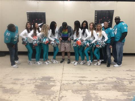 Got To Meet The Miami Dolphins Cheerleaders They Liked My Shirt R Gay