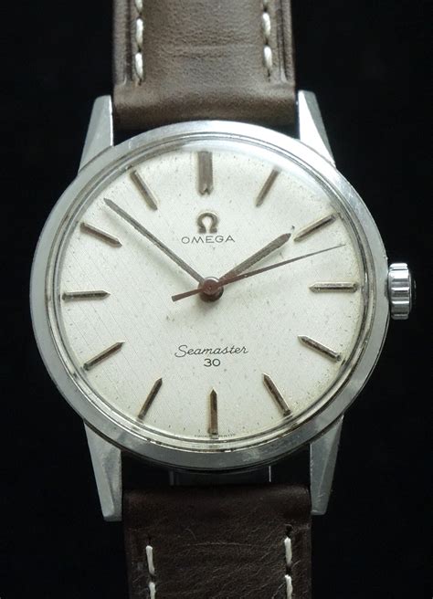 Rare Omega Seamaster 30 Factory Original Vintage Linen Dial Vintage