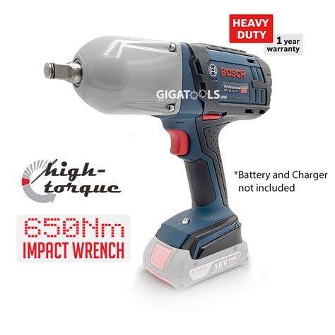 Bosch Gds 18 V Li Ht Professional 18v Cordless Impact Wrench Bare Too