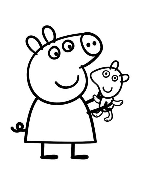 Peppa malac Színezők | Nyomtatható Peppa malac Kifestők