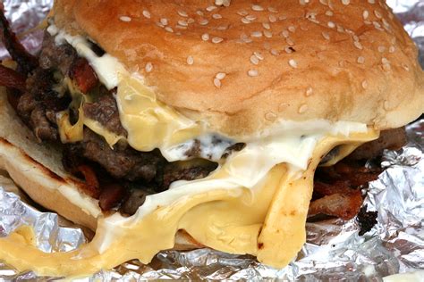 Five Guys Bacon Cheeseburger