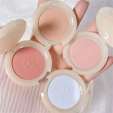 Skin Aqua Straw Kakashow Monochrome Blush Drunk Sweetheart Blush Peach Orange Nude Powder Matte