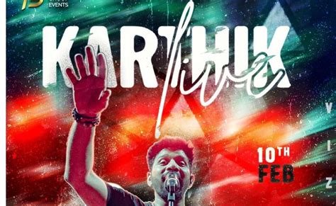 All you need to know about 'Karthik Live Concert' in Visakhapatnam