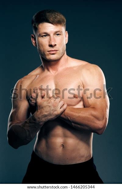 Strong Man Biceps Naked Torso Stock Photo Shutterstock