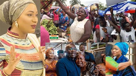 Market Women Praises Samira As They Disgr Ce Lordina Mahama Over Sammy