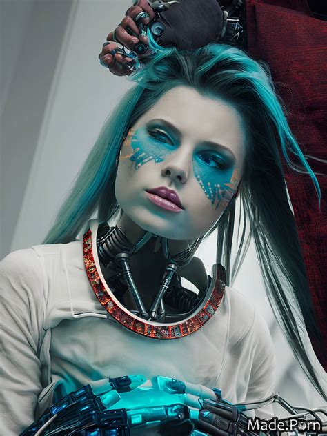 Porn Image Of Robot Anodized Metal Sci Fi Orgasm Native American Glow Vivid Created By AI