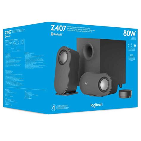 Logitech Z407 Black buy and offers on Techinn