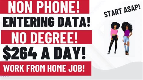 Non Phone Work From Home Job Entering Data 33 An Hour No Degree Remote