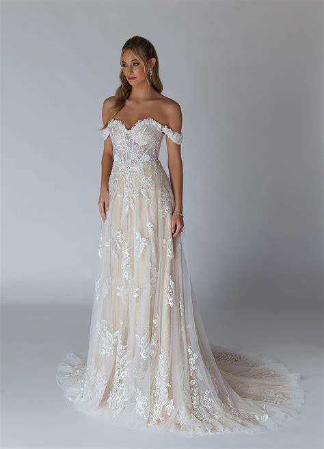 Azazie Florentina Diamond White Nude A Line Sweetheart Sequins Tulle Dress Azazie