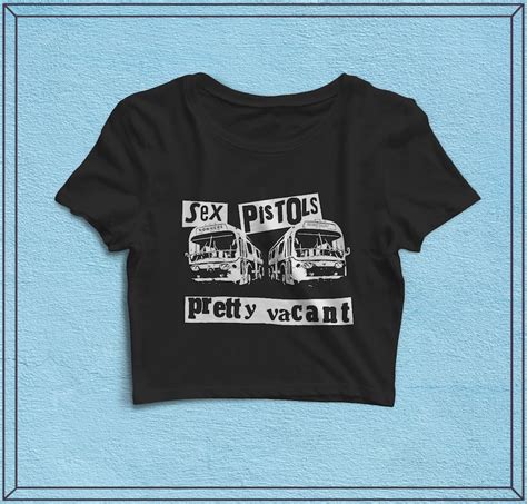 Sex Pistols Pretty Vacant Crop Top Music Shirt Women Etsy