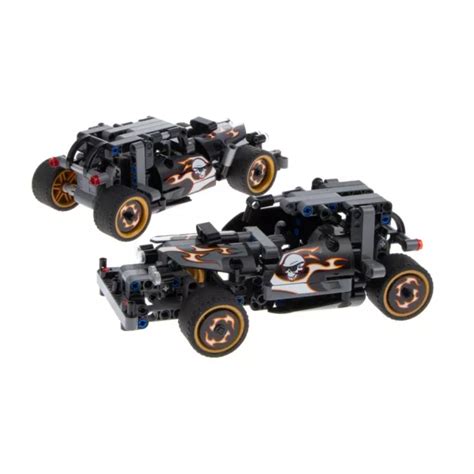 X LEGO TECHNIC Set Race Renn Wagen Hot Rod schwarz BA unvollständig EUR PicClick DE