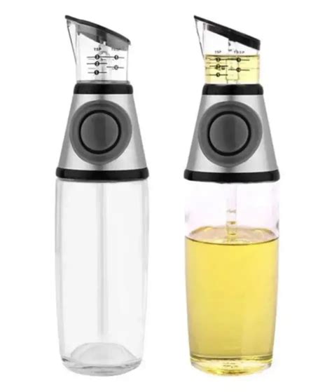 Стеклянная бутылка Press Measure Oil Dispenser с дозатором для масла и ...