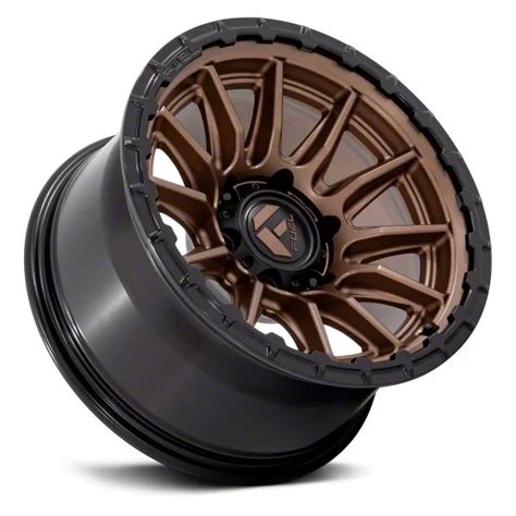 Fuel Wheels Tacoma Piston Matte Bronze With Gloss Black Lip Lug Wheel