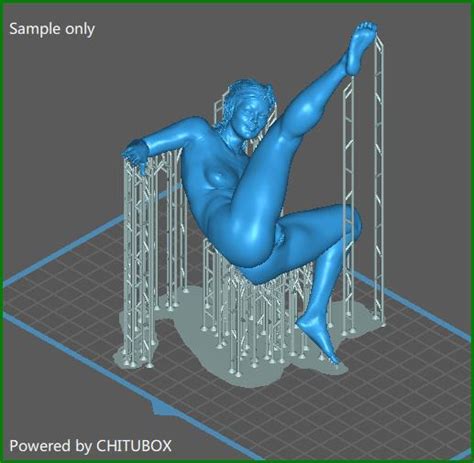 Deb S Pose Nude Female Figurine Ready For D Printing STL File For D PrintingCults