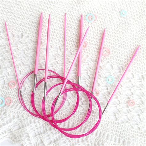 Круглая вязальная спица Lykke 80 см Blush с фиксацией купить на OZON по ...