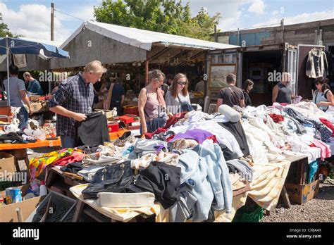 Mauerpark Flea Market Berlin Germany Stock Photo Alamy