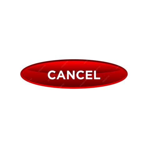 premium vector cancel button website vector template