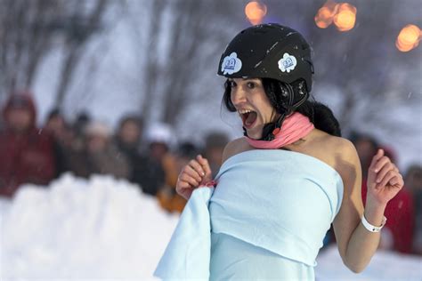 Heard Of Naked Snow Sledding SEE Sport Played In The Nude PHOTOS