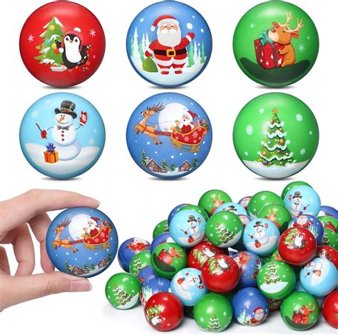 Amazon Liliful Pcs Christmas Stress Balls Inches Foam Pu