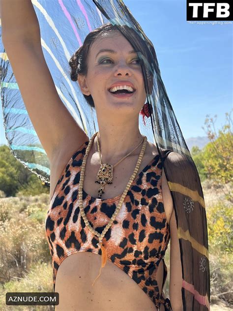 Natasha Blasick Sexy Poses Showcasing Her Hot Figure Wearing A Spotted Bikini At The Bhakti Love