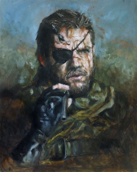 Big Boss Print From Original Painting Venom Snake Mgsv Direct From