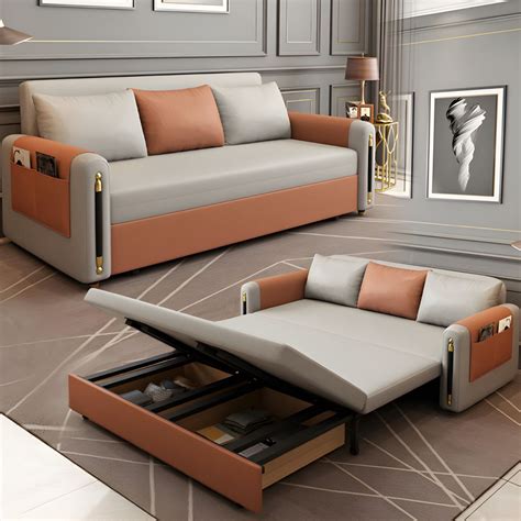 32 Wide Scandinavian Futon Sofa Bed Folding Futon Sleeper Sofa