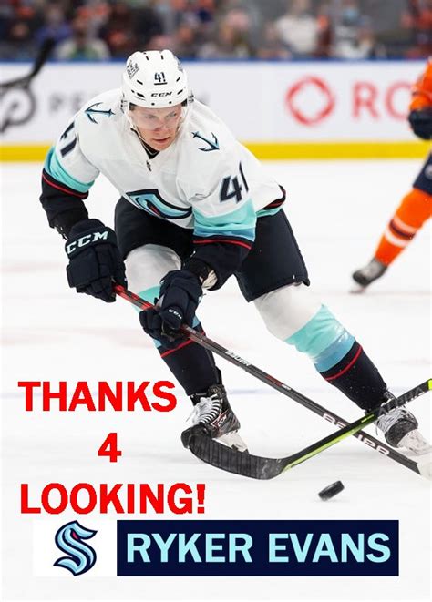 Ryker Evans 2021 22 Seattle Kraken Hockey Card