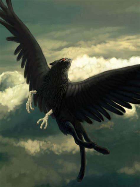 The Black Griffin Griffin Mythical Fantastic Beasts Creatures