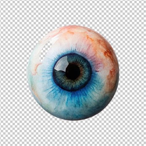 Premium Psd Realistic Human Eyeball The Retina Is The Foreground