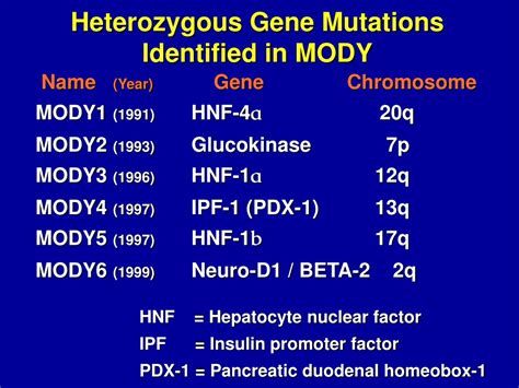 PPT - Understanding MODY: Maturity-Onset Diabetes of the Young ...