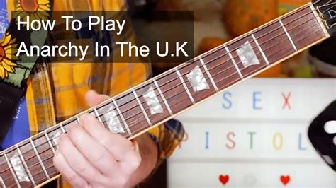 Anarchy In The U K Sex Pistols Guitar Lesson YouTube