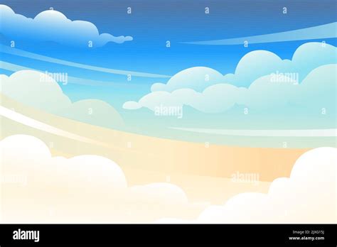 Dawn sky with clounds background daytime vector wide horizontal