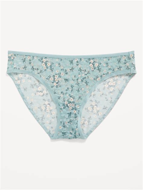 Culotte Bikini En Maille Signature Fleurie Taille Mi Basse Pour Femme Old Navy