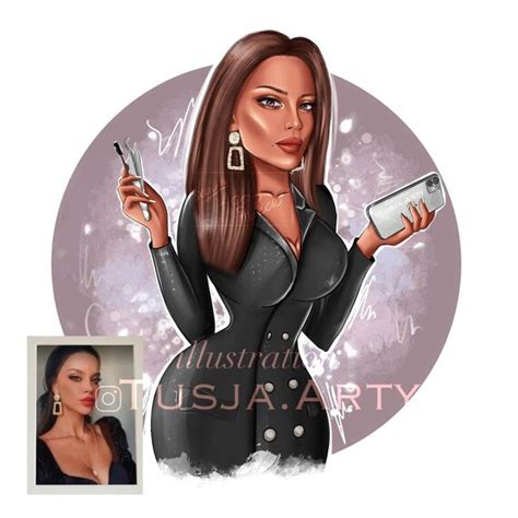 Beauty Logo Design cartoon portrait for your business from | Etsy